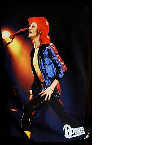 David Bowie Live in Concert punk T-Shirt M NWT - Picture 2 of 2